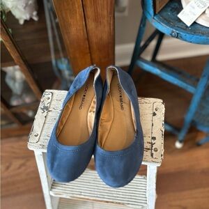 Lucky Brand Emmie Flat Loafers Women’s Sz- 7.5 Blue | Ballet | Comfy EUC